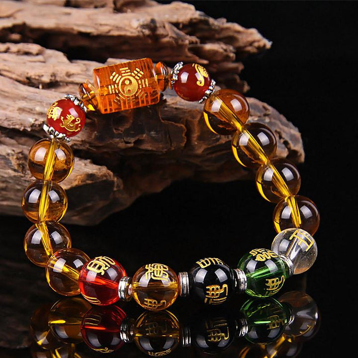 Yellow crystal Porsperity Bracelet - God of Wealth