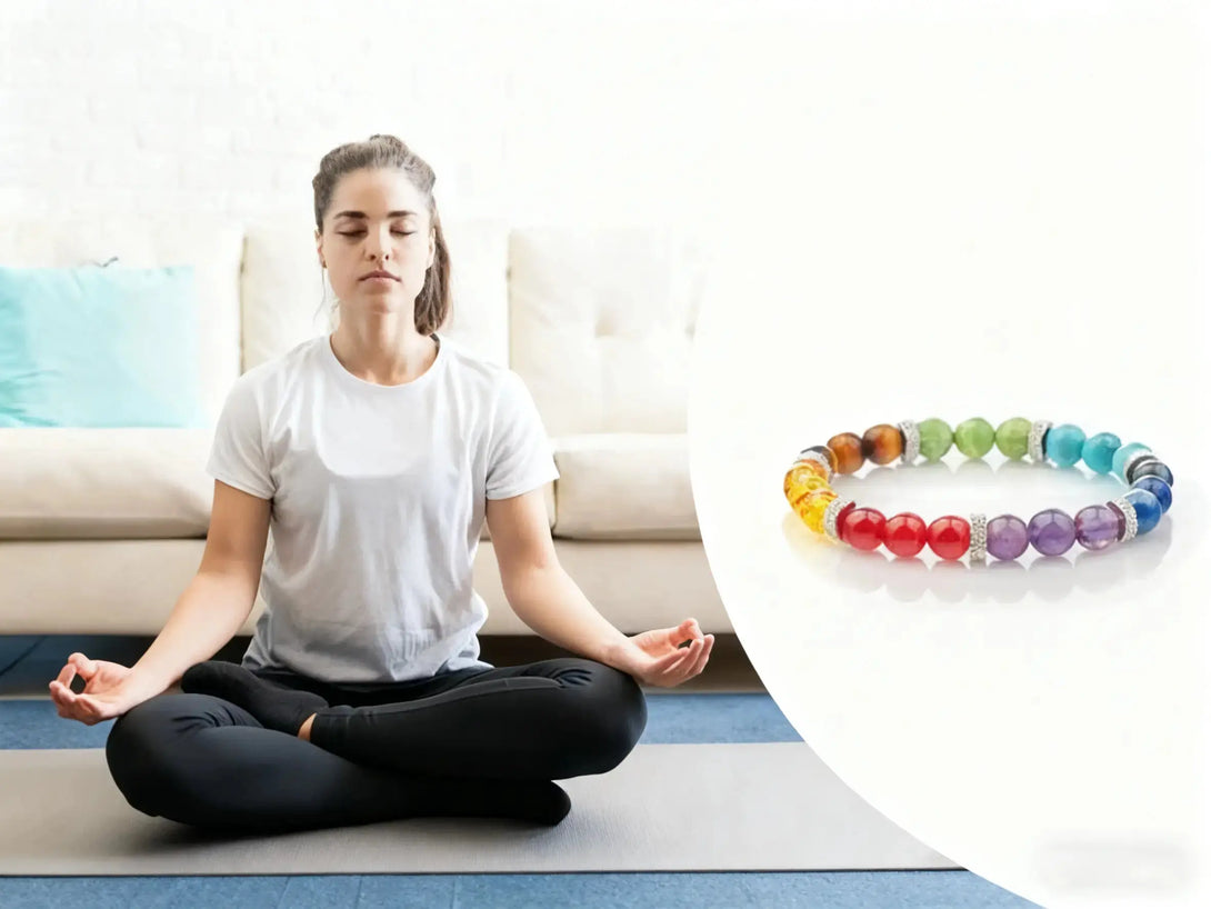 7 Chakra Bracelet – Natural Stones, Healing & Meditation Karma & Renewal