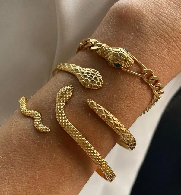 2024 Snake Charm Open Bracelet