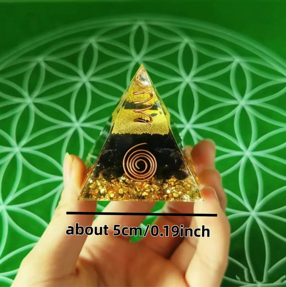 Black Tourmaline Crystal Pyramid - For Protection-02