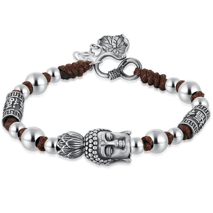 Buddha Head Knitted Blessing Bracelet