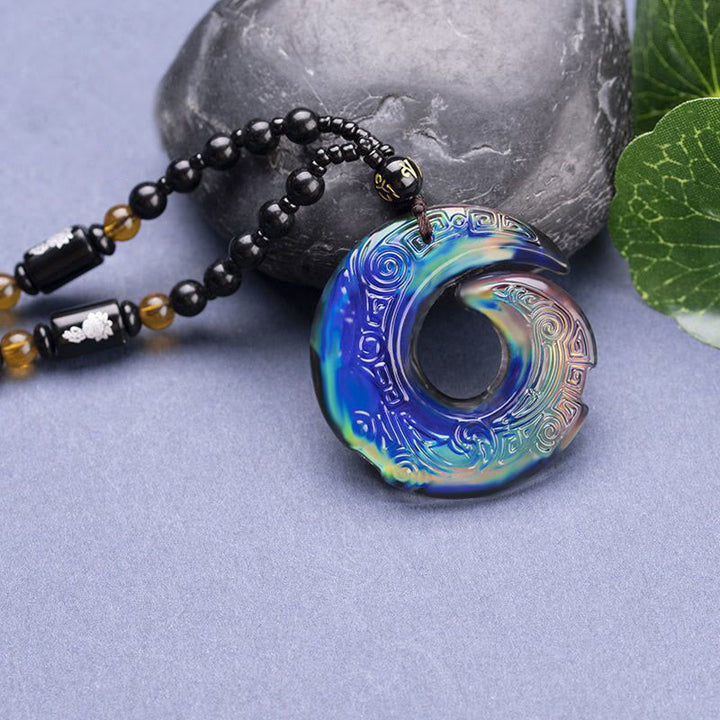 Cool Thermochromic Luck Improves Pendant Necklace