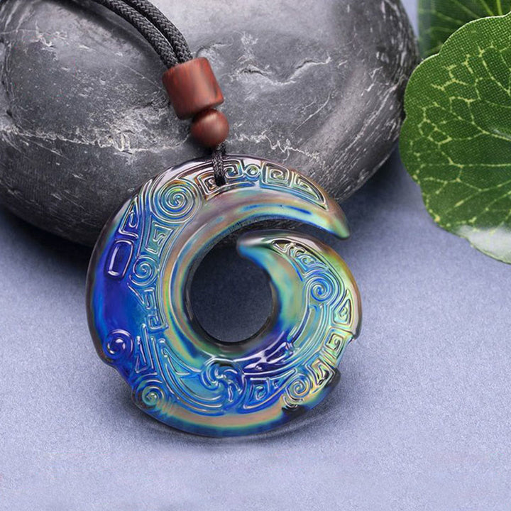 Cool Thermochromic Luck Improves Pendant Necklace