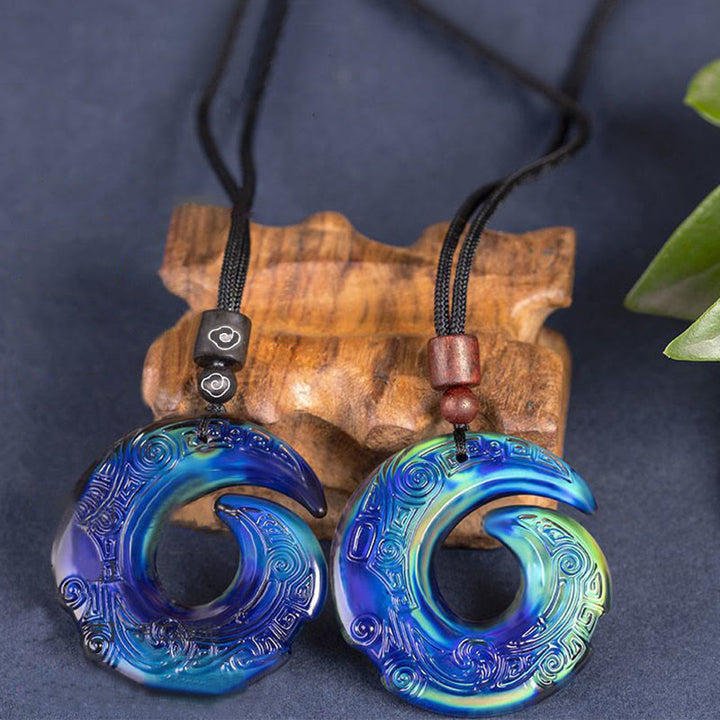 Cool Thermochromic Luck Improves Pendant Necklace