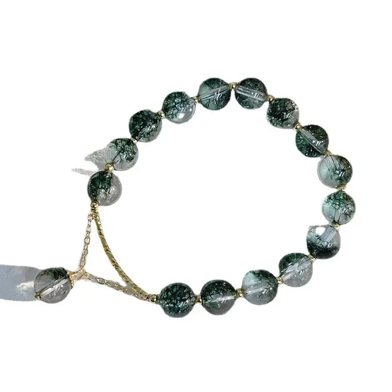 Green Phantom Quartz Lucky Charm Bracelet