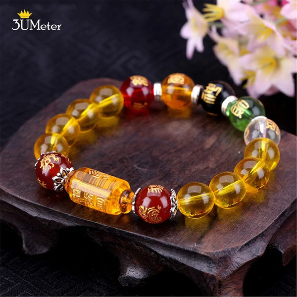 Yellow crystal Porsperity Bracelet - God of Wealth