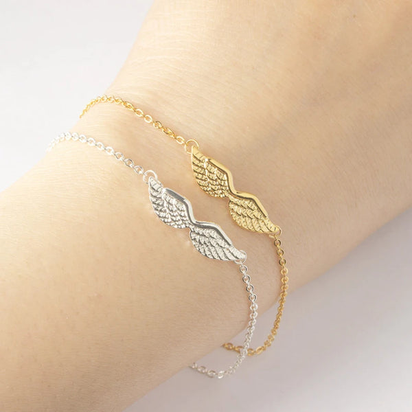 2024 Stainless Steel Angel Wings Bracelets