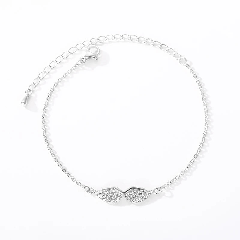 2024 Stainless Steel Angel Wings Bracelets