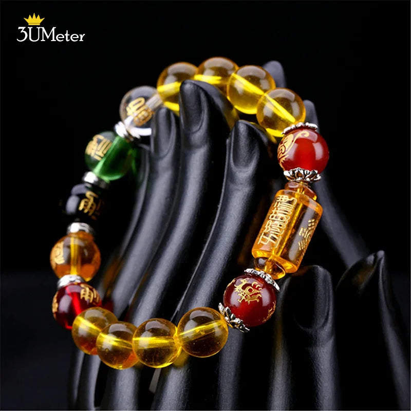 Yellow crystal Porsperity Bracelet - God of Wealth