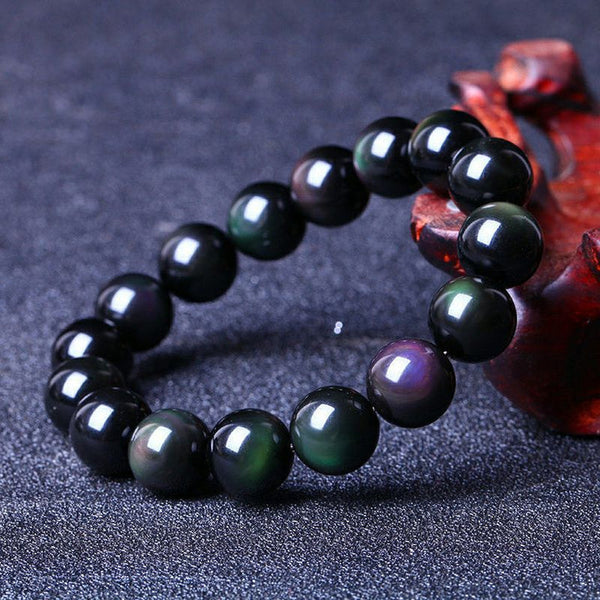 Handmade Fashion Rainbow Obsidian Bracelet