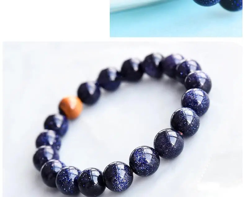 Popular Blue Sandstone Bracelet 06