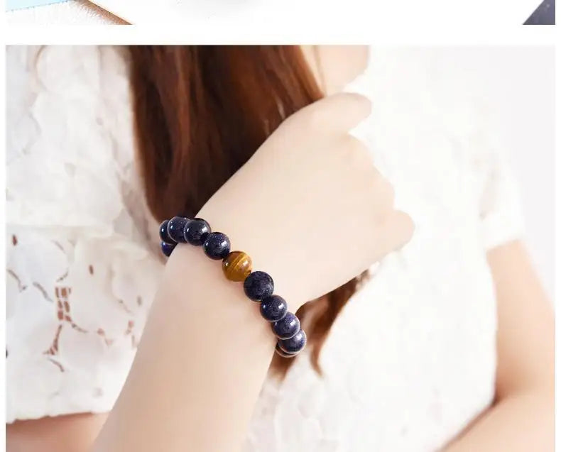 Popular Blue Sandstone Bracelet 08