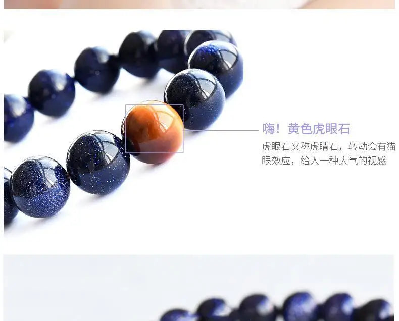 Popular Blue Sandstone Bracelet 09