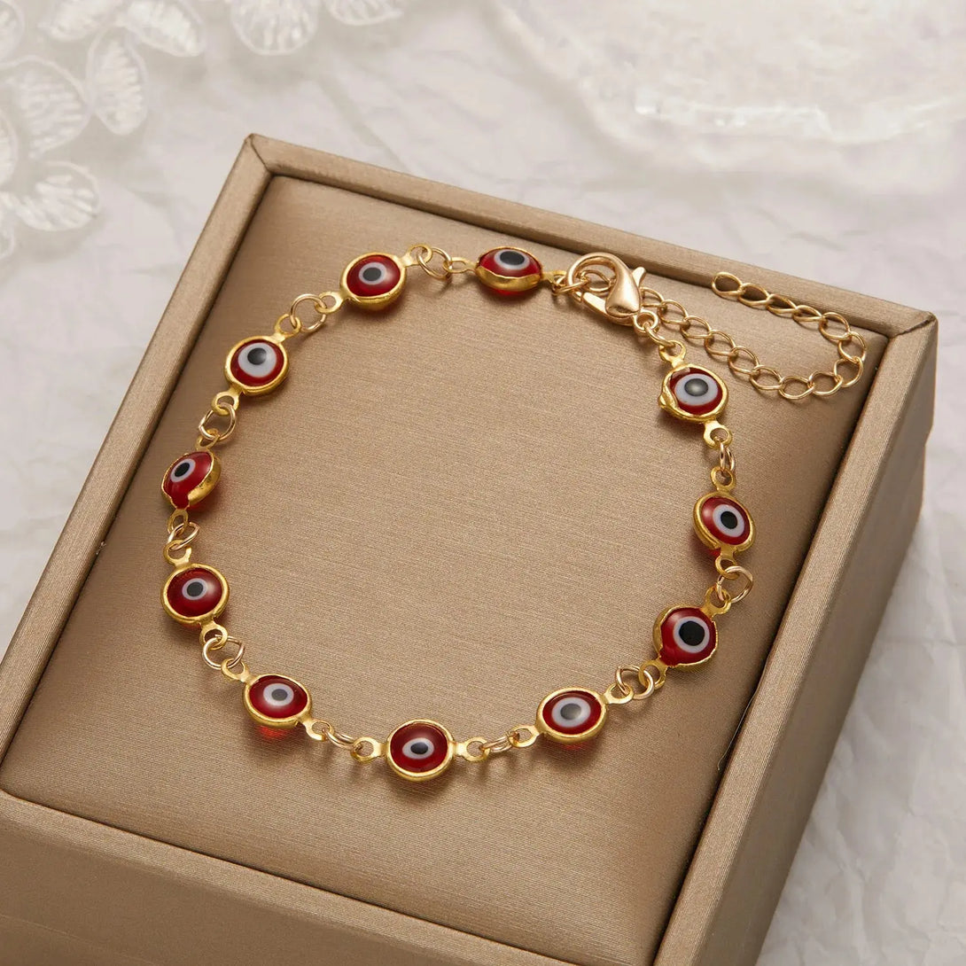 Lucky Turkish Evil Eye Bracelet – Adjustable Good Luck Jewelry Karma & Renewal