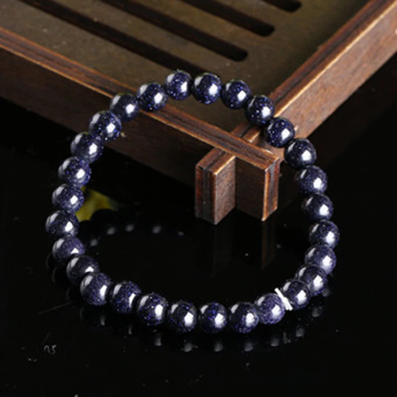 Fashion Blue Sandstone Bracelet