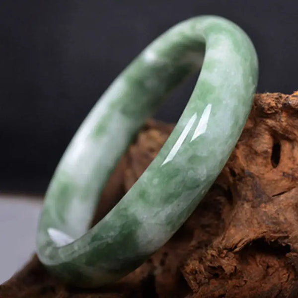 Light Green Jade Healing Bangle Bracelet