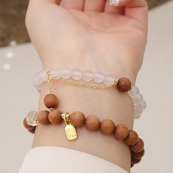 Sandalwood Fu Brand Charm Protection Bracelet