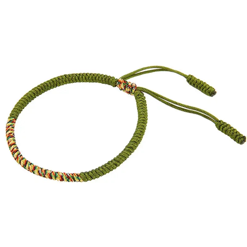 Tibetan Buddhist Braided Cotton Lucky Rope Bracelet