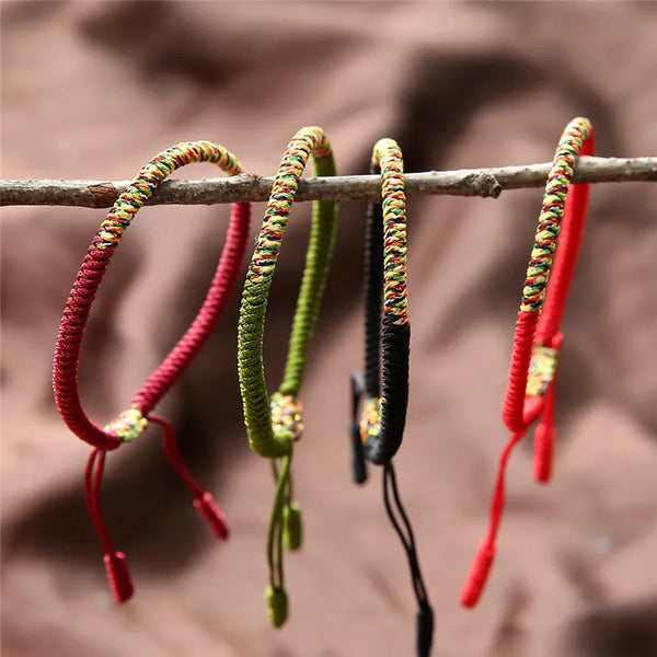 Tibetan Buddhist Braided Cotton Lucky Rope Bracelet