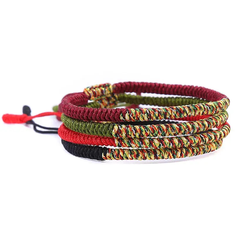 Tibetan Buddhist Braided Cotton Lucky Rope Bracelet