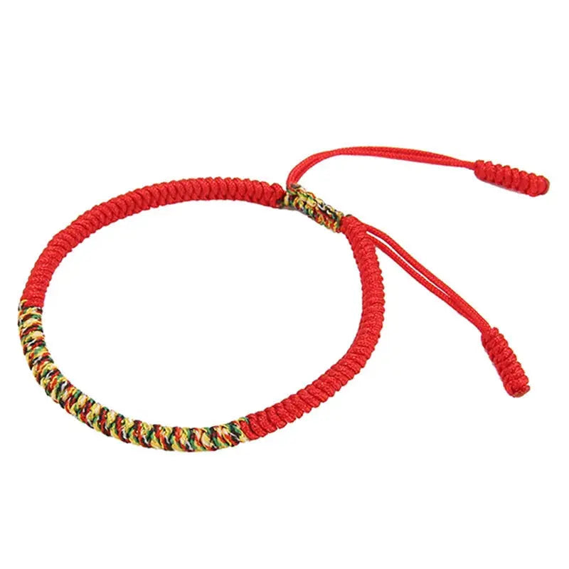 Tibetan Buddhist Braided Cotton Lucky Rope Bracelet