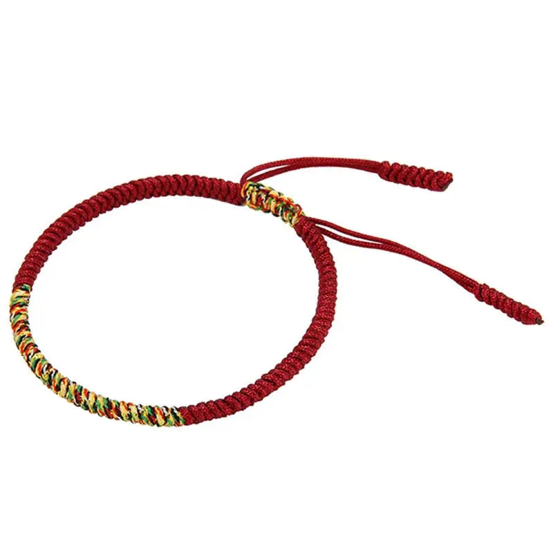 Tibetan Buddhist Braided Cotton Lucky Rope Bracelet