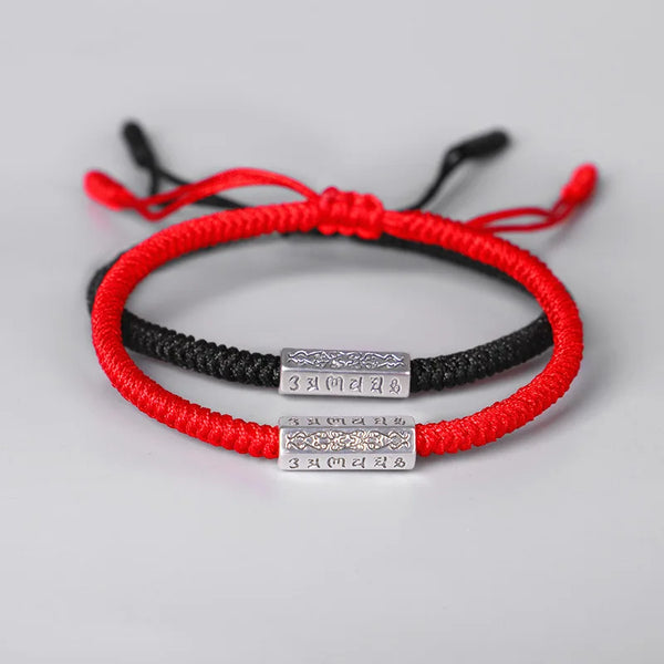 Tibetan Buddhist Handmade Knots Rope Mantra Bracelet