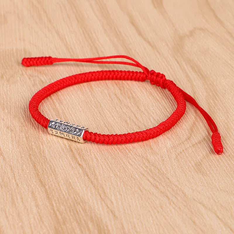 Tibetan Buddhist Handmade Knots Rope Mantra Bracelet