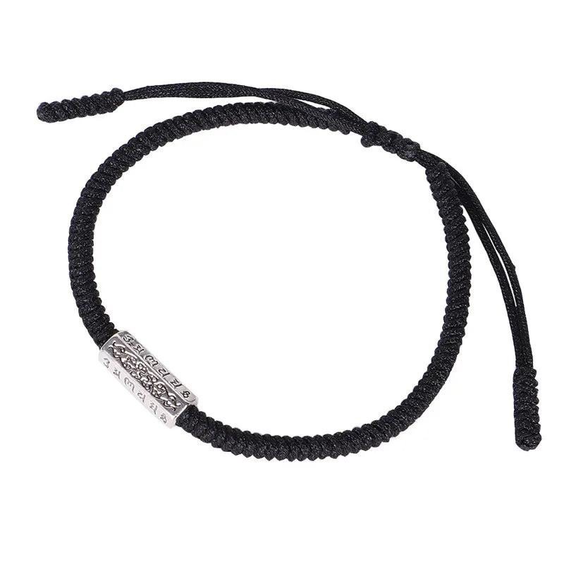 Tibetan Buddhist Handmade Knots Rope Mantra Bracelet