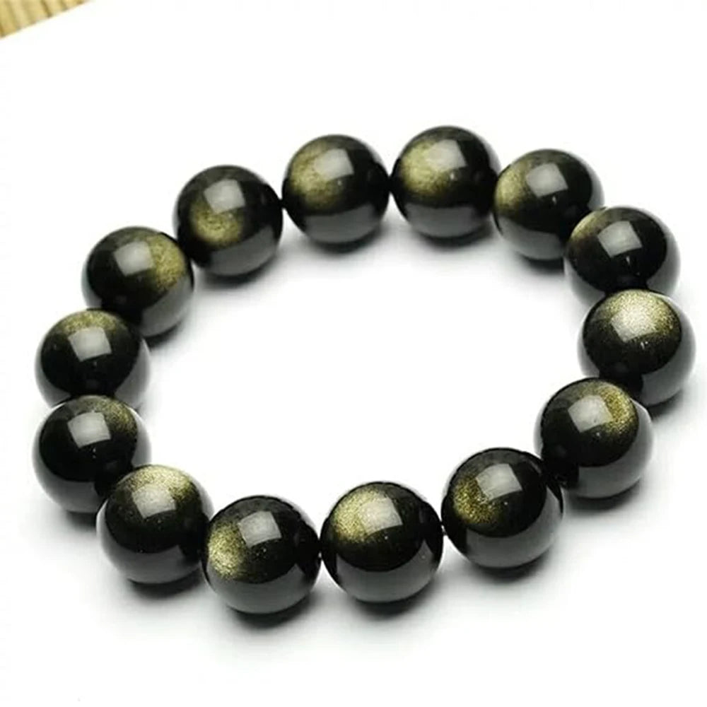 Tibetan Healing Golden Obsidian Bracelet