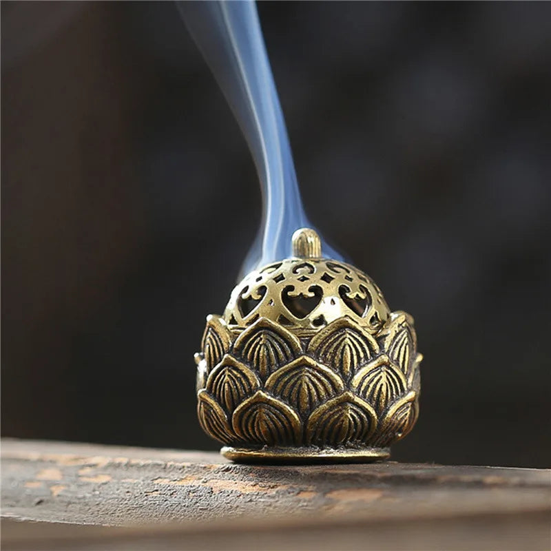 Tibetan Lotus Flower Meditation Incense Burner