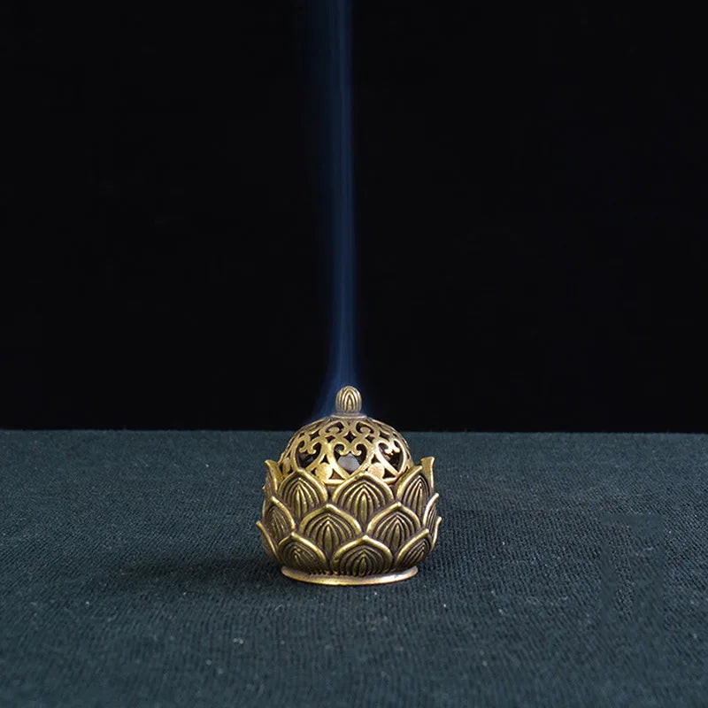 Tibetan Lotus Flower Meditation Incense Burner