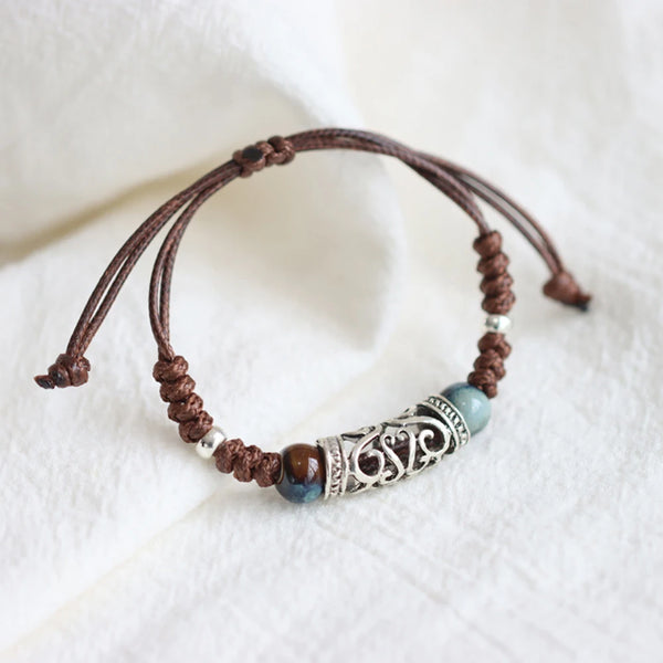Tibetan Minimalism Hollow Wrap Bracelet - Attract Wealth