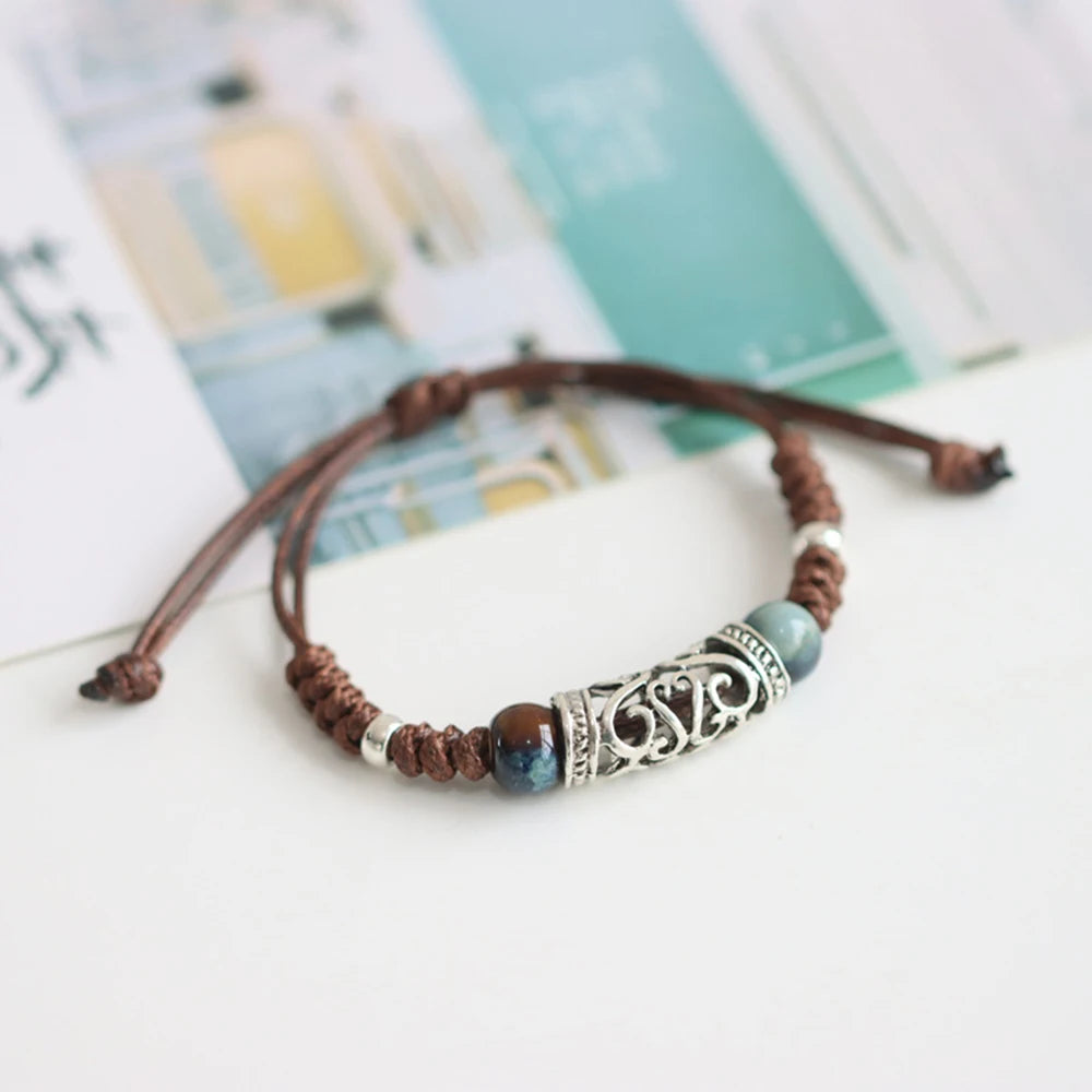 Tibetan Minimalism Hollow Wrap Bracelet - Attract Wealth
