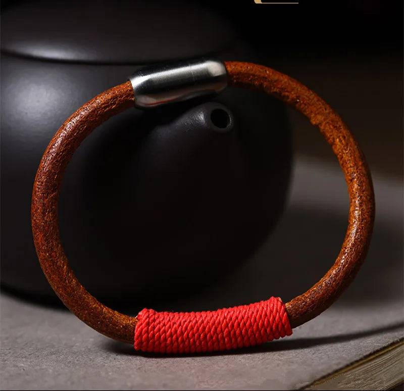 Tibetan National Style Leather Warp Bracelet