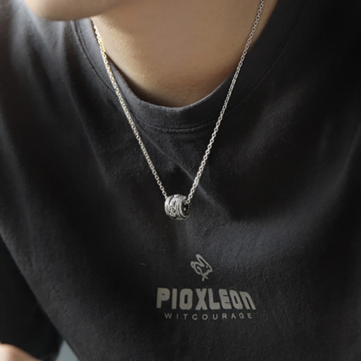 Fashion Simple Pixiu Rotatable Necklace - Luck Wealth