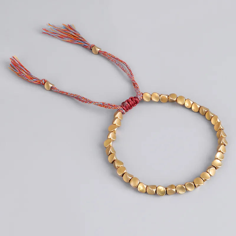 Handmade Tibetan Copper Beads Bracelet