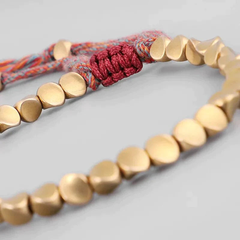 Handmade Tibetan Copper Beads Bracelet