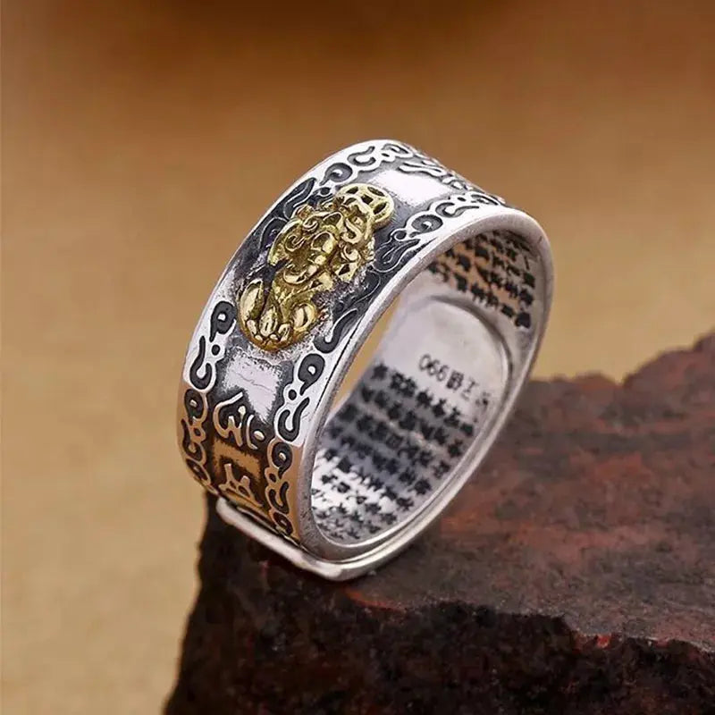 Hologram Ring Anello Mantra Feng Shui, Anello Novità, Feng Shui Pixiu Mantra Misura Anello Hologram Ring Anello Mantra Feng Shui, Anello Novità, Feng Shui Pixiu Mantra Misura Anello