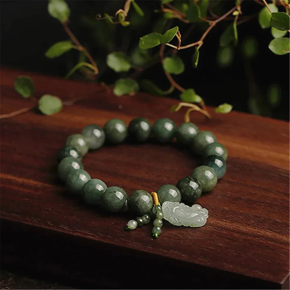 Properties of Jade Stone Pixiu Bracelet 