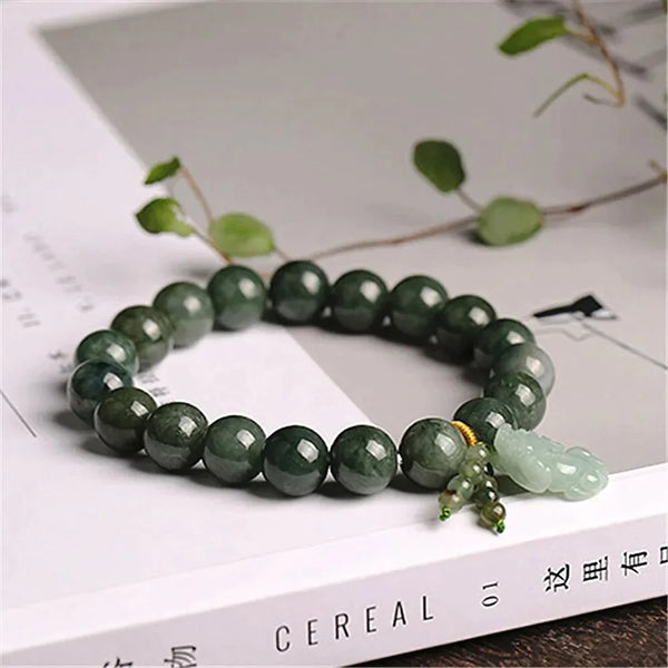 Properties of Jade Stone Pixiu Bracelet 