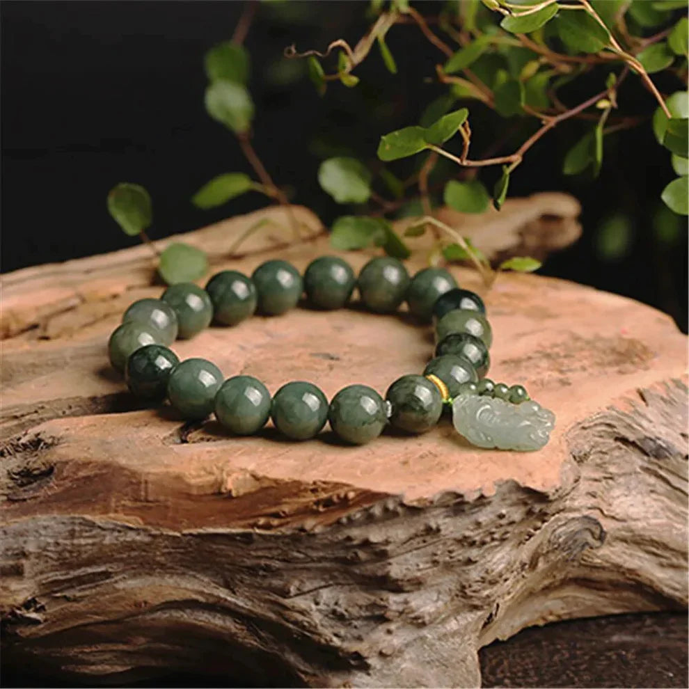 Properties of Jade Stone Pixiu Bracelet 