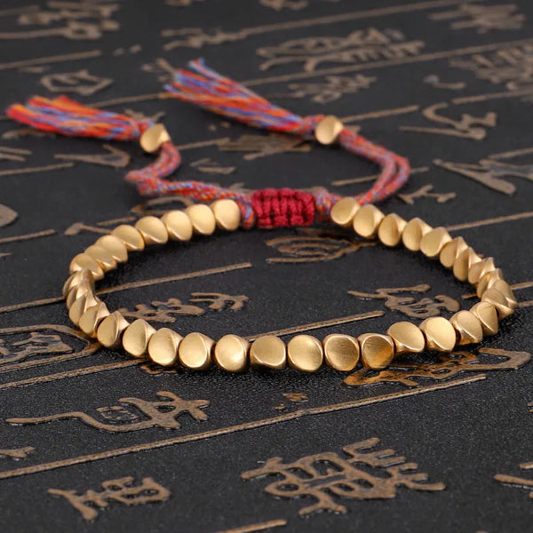 Handmade Tibetan Copper Beads Bracelet