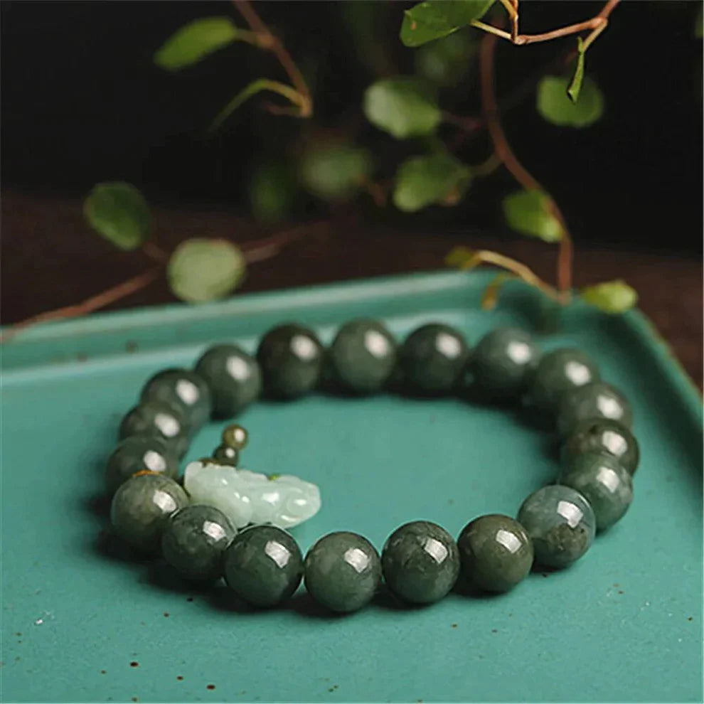 Properties of Jade Stone Pixiu Bracelet 