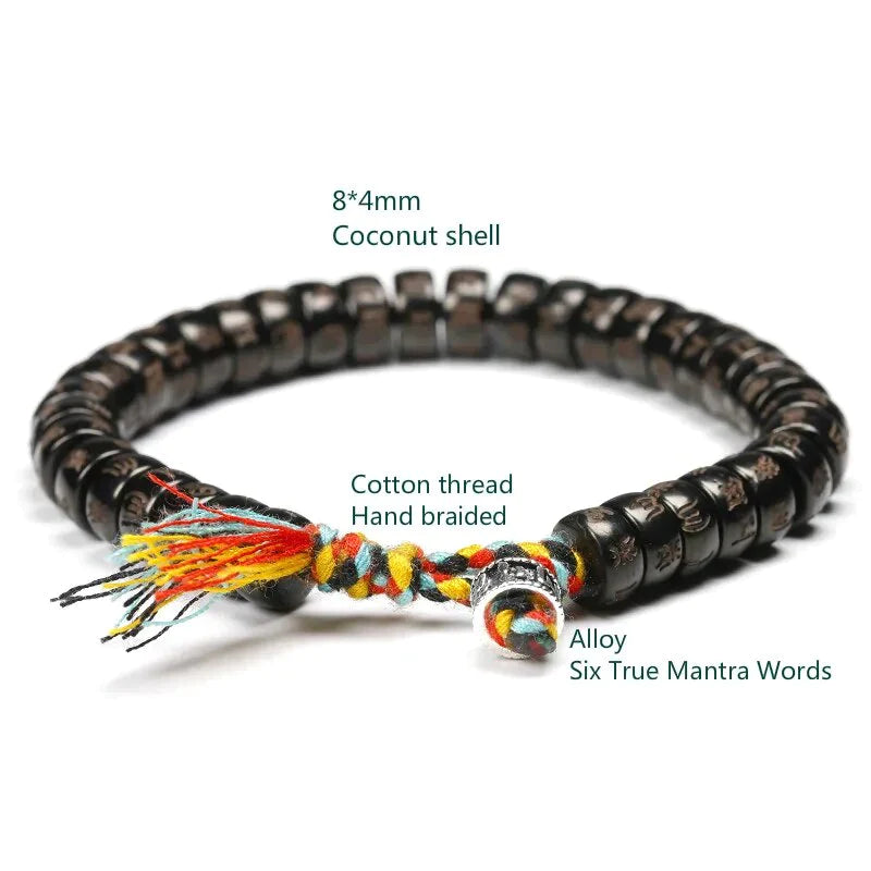 Tibetan buddha Mantra Beads Bracelet