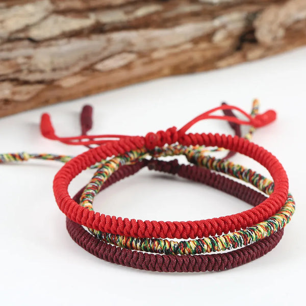 Tibetan Buddha  Handmade Knots Rope  Bracelet