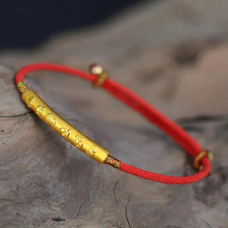 Tibetan Lucky Red String Bracelet