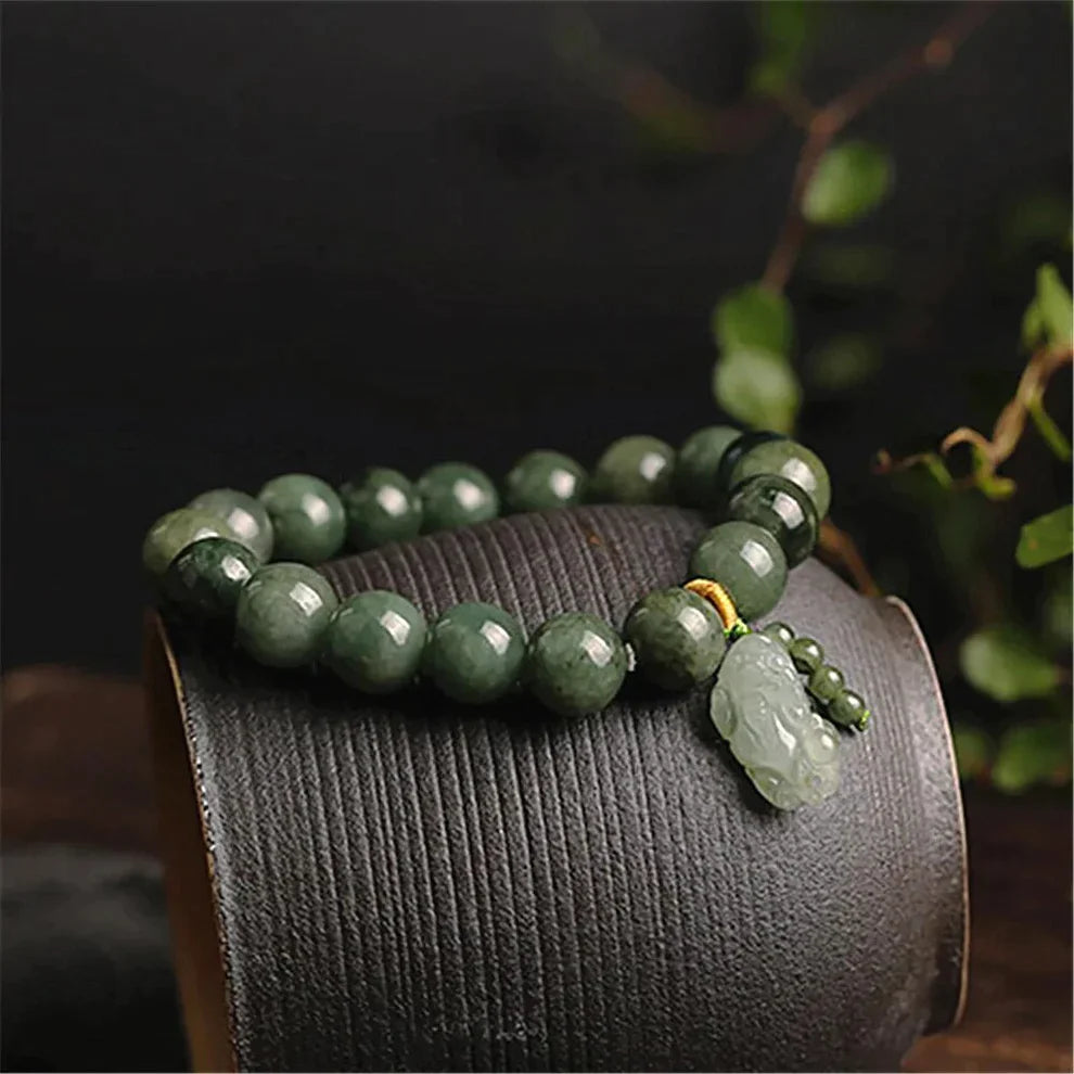 Properties of Jade Stone Pixiu Bracelet 