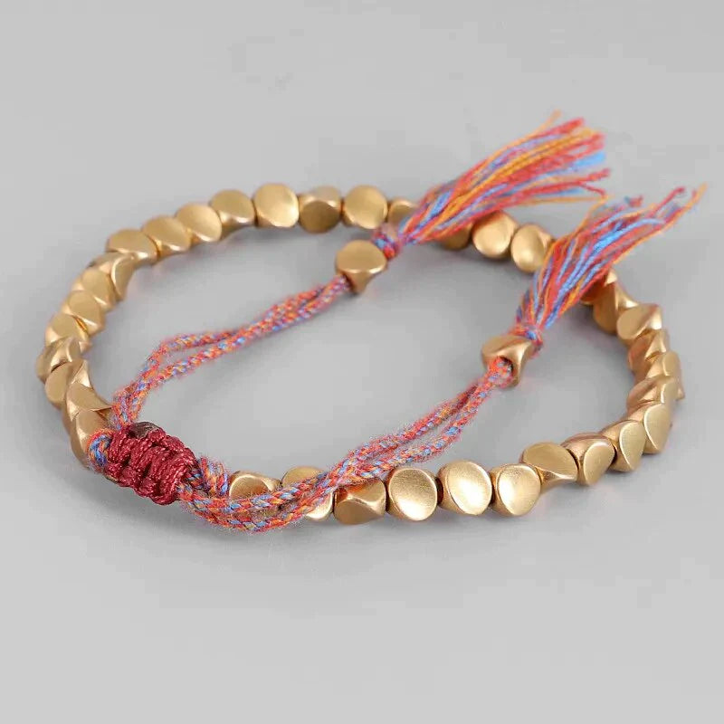 Handmade Tibetan Copper Beads Bracelet