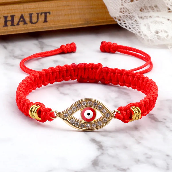 Gold Evil Eye Bracelet  - Lucky Charm Bracelet